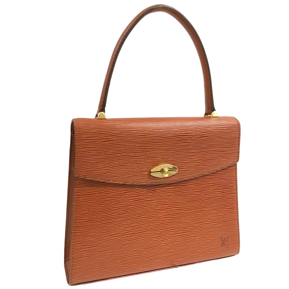 Louis Vuitton Malesherbes Epi Kenya Brown Handbag Top Handle